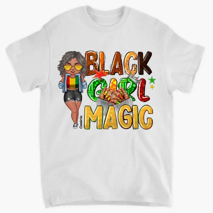 Personalized T-shirt - Gift For Black Woman - Black Girl Magic Juneteenth ARND0014