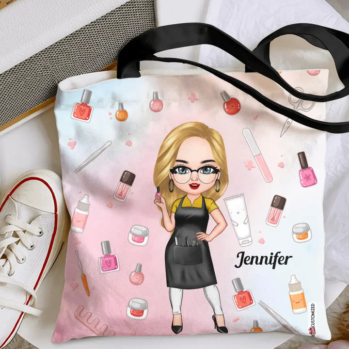 Personalized Tote Bag - Birthday Gift For Nail Tech - Love Being A Nail Tech ARND018
