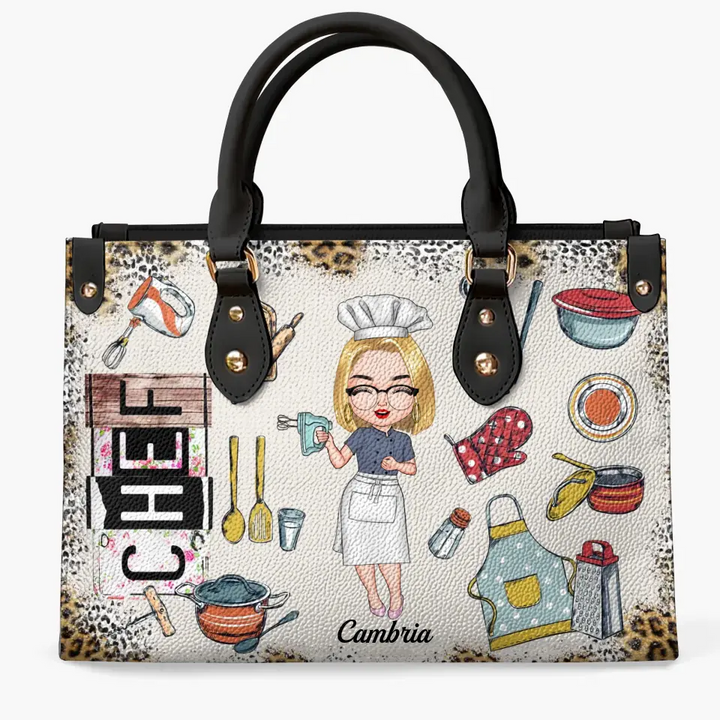 Personalized Leather Bag - Birthday Gift For Chef - Being A Chef ARND0014