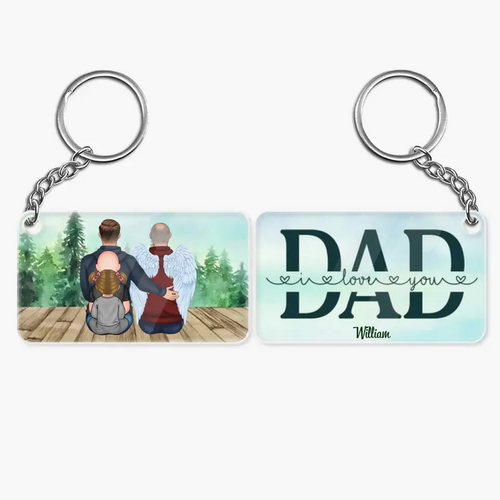 Personalized Keychain - Father's Day, Birthday Gift For Dad, Grandpa - Dad We Love You ARND0014