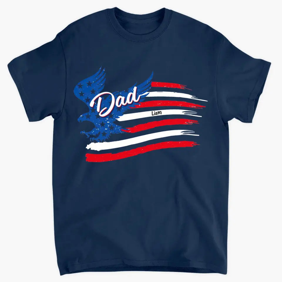 Personalized T-shirt - Father's Day, Birthday, 4th Of July Gift For Dad, Grandpa - 4th Of July Papa ARND005