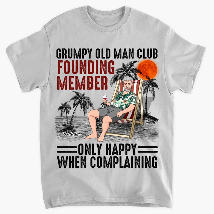 Personalized T-shirt - Father's Day, Birthday Gift For Dad, Grandpa - Grumpy Old Man Club ARND005