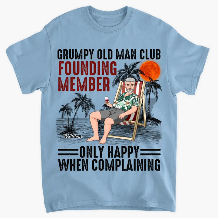 Personalized T-shirt - Father's Day, Birthday Gift For Dad, Grandpa - Grumpy Old Man Club ARND005