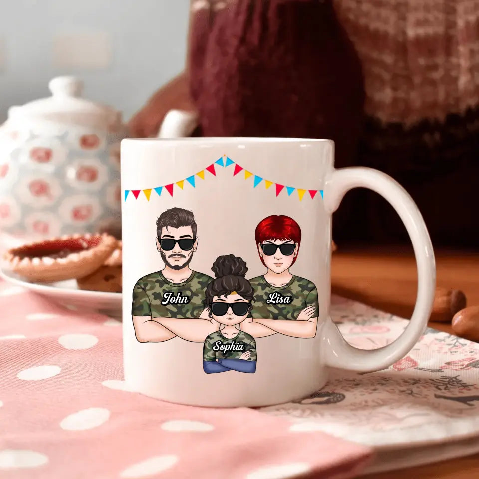 Personalized White Mug - Family, Couple, Gift For Husband - Dear Husband Thank You For Running This Circus With Me