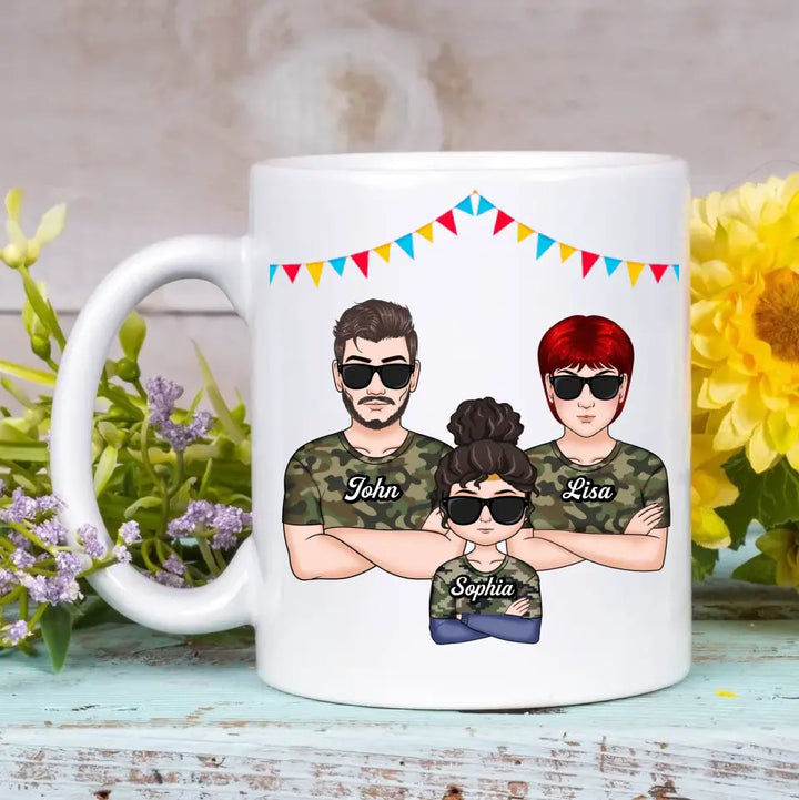 Personalized White Mug - Family, Couple, Gift For Husband - Dear Husband Thank You For Running This Circus With Me