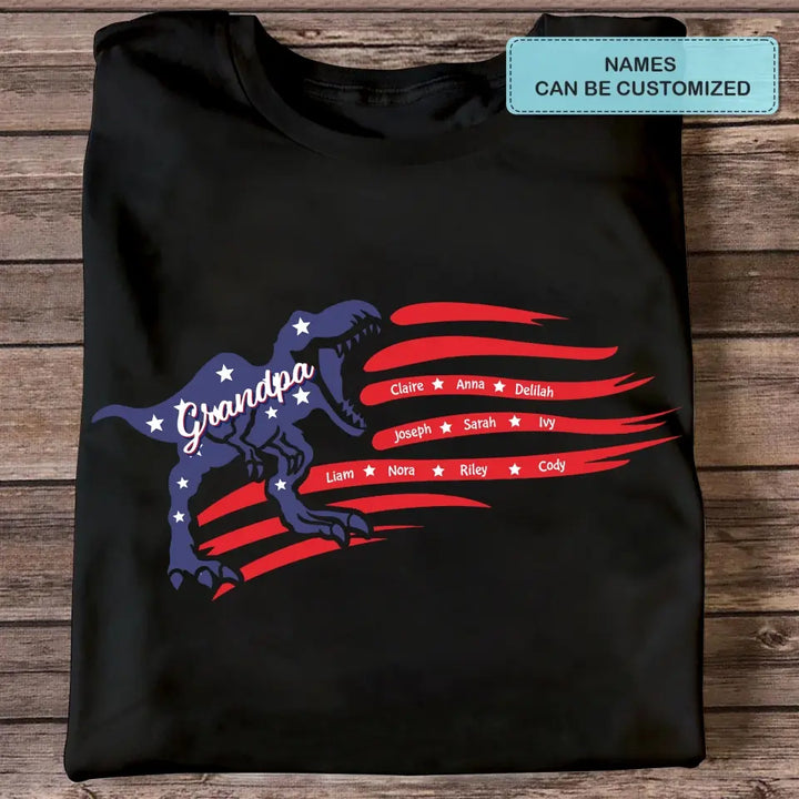 Personalized T-shirt - Father's Day, 4th Of July, Birthday Gift For Dad, Grandpa - American Daddy