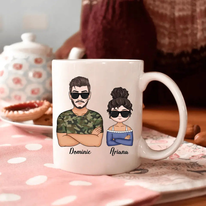 Personalized White Mug - Father's Day, Birthday Gift For Dad, Grandpa - Pretty Sure Me Being Your Daughter Is The Only Gift You Need