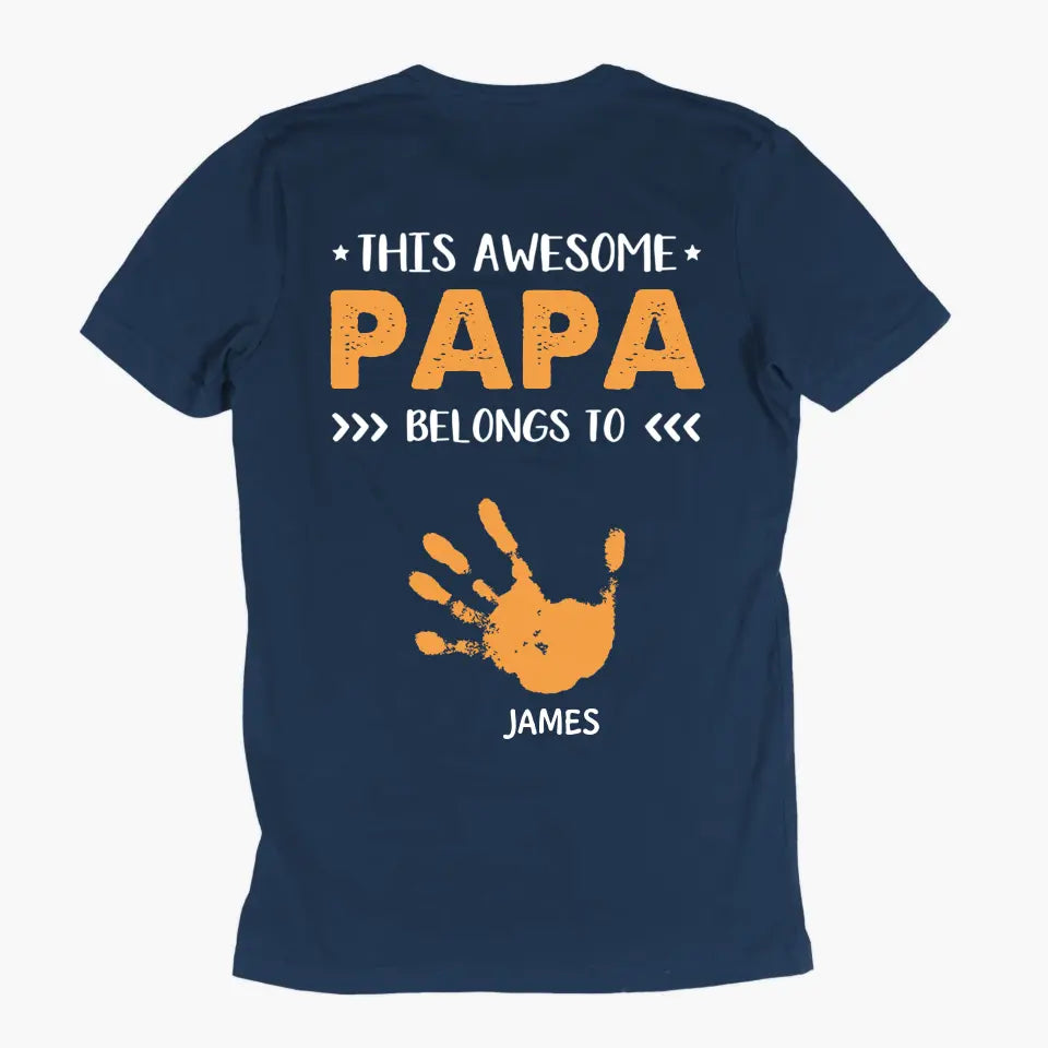 Personalized T-shirt - Father's Day, Birthday Gift For Dad, Grandpa - This Daddy Belongs To
