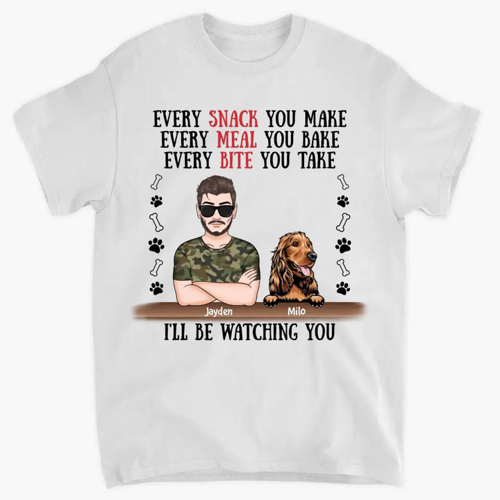 Personalized T-Shirt - Father's Day Gift For Pet Dad, Pet Lover, Dog Dad, Cat Dad - We'll Be Watching You