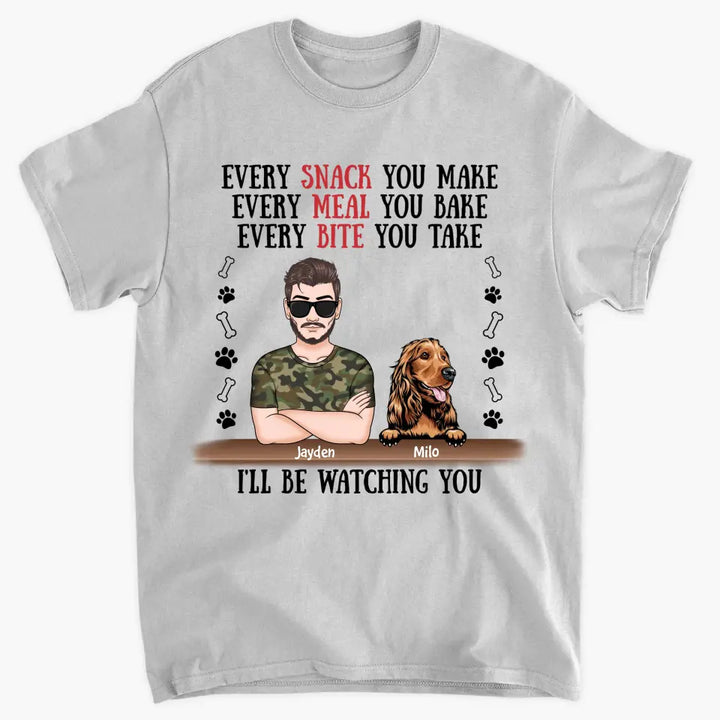 Personalized T-Shirt - Father's Day Gift For Pet Dad, Pet Lover, Dog Dad, Cat Dad - We'll Be Watching You