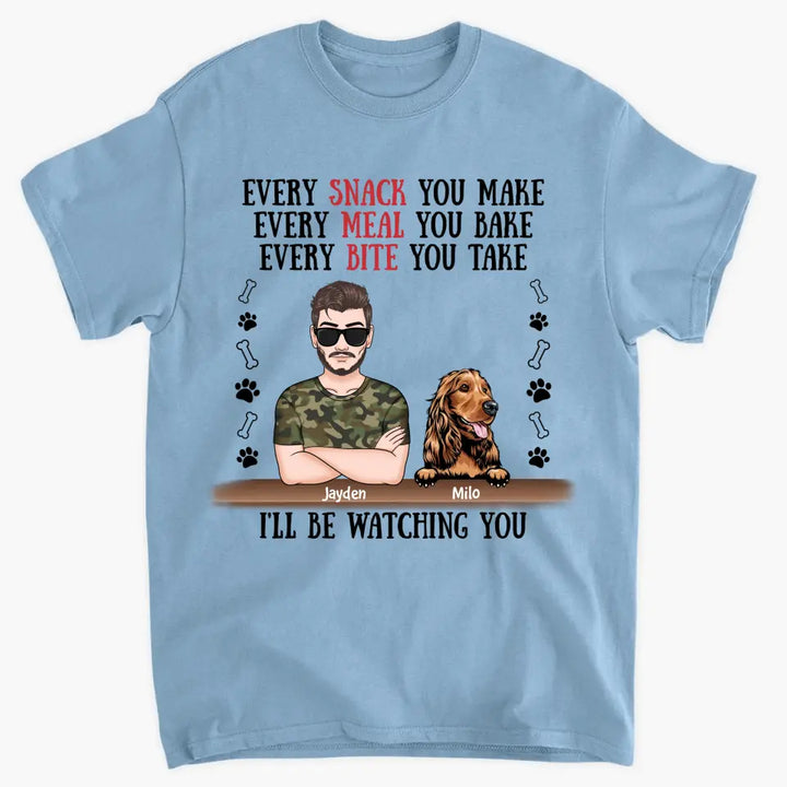Personalized T-Shirt - Father's Day Gift For Pet Dad, Pet Lover, Dog Dad, Cat Dad - We'll Be Watching You