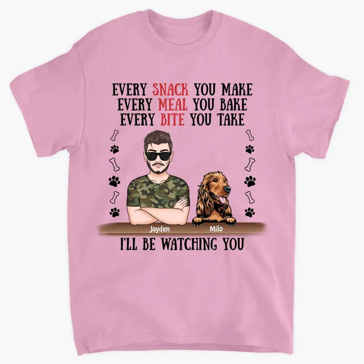 Personalized T-Shirt - Father's Day Gift For Pet Dad, Pet Lover, Dog Dad, Cat Dad - We'll Be Watching You