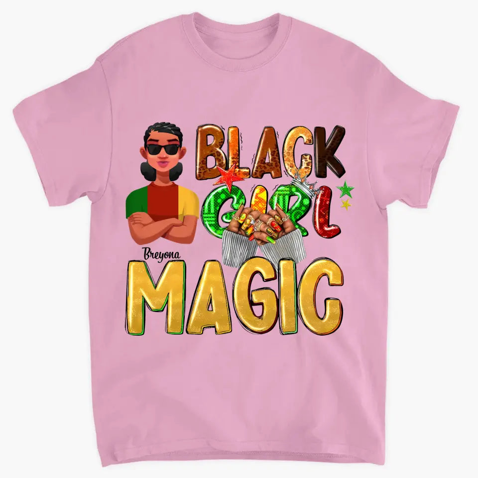 Personalized T-shirt - Mother's Day Gift For Mom - Black Girl Magic