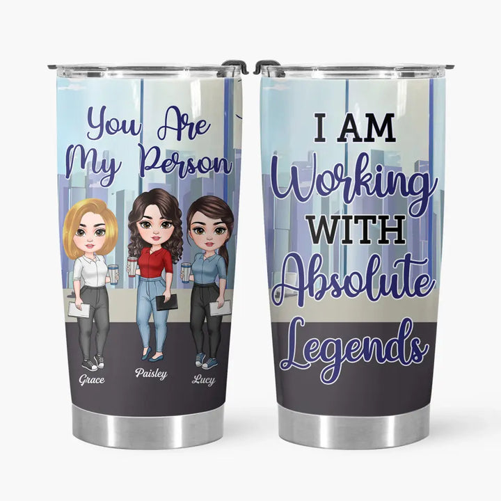 Personalized Tumbler - Birthday Gift For Colleague - I Used To Work With Absolute Leagends