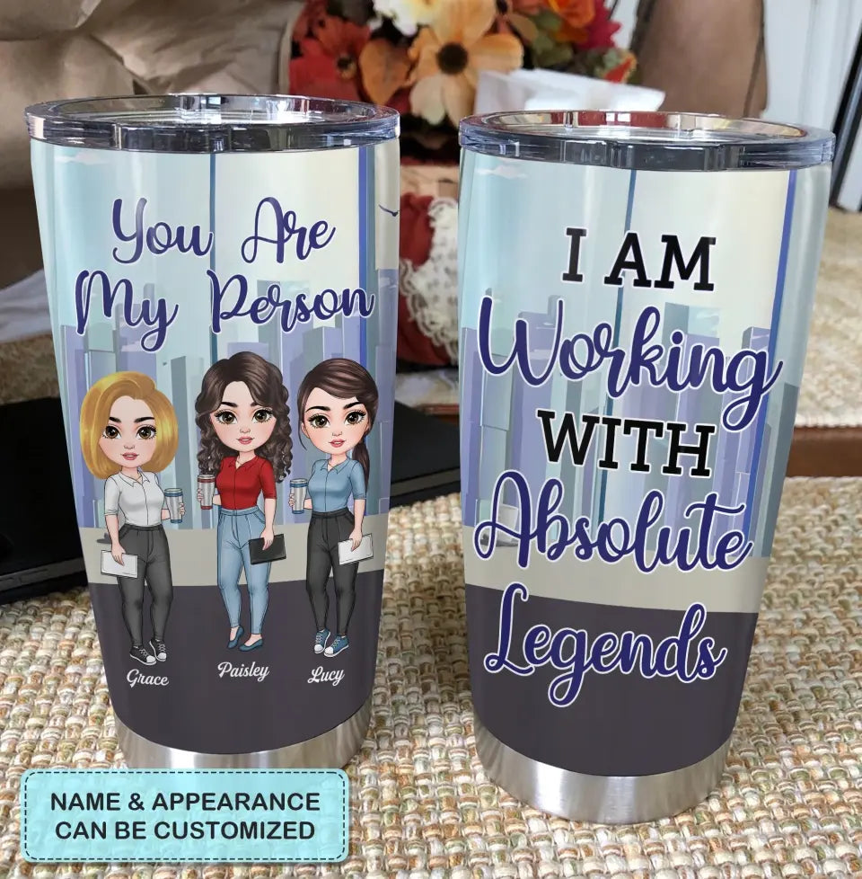 Personalized Tumbler - Birthday Gift For Colleague - I Used To Work With Absolute Leagends