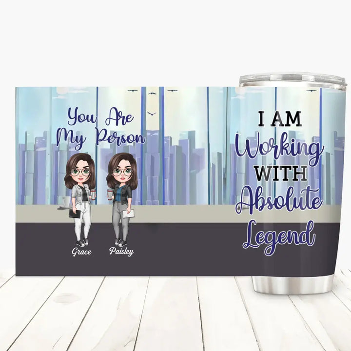 Personalized Tumbler - Birthday Gift For Colleague - I Used To Work With Absolute Leagends