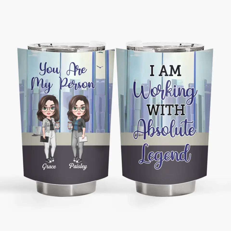 Personalized Tumbler - Birthday Gift For Colleague - I Used To Work With Absolute Leagends