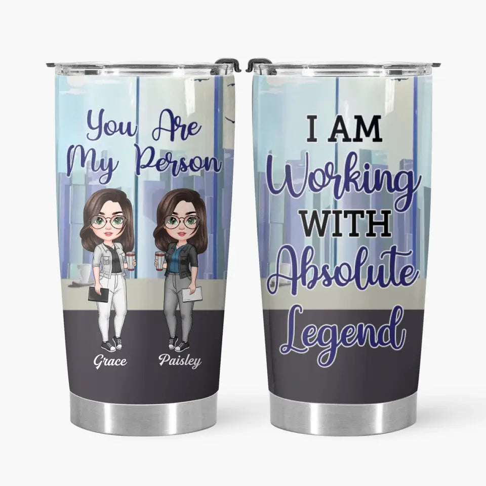 Personalized Tumbler - Birthday Gift For Colleague - I Used To Work With Absolute Leagends