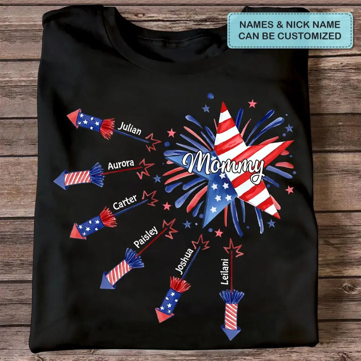 Personalized Custom T-shirt - Grandma's Sweethearts Independence Day