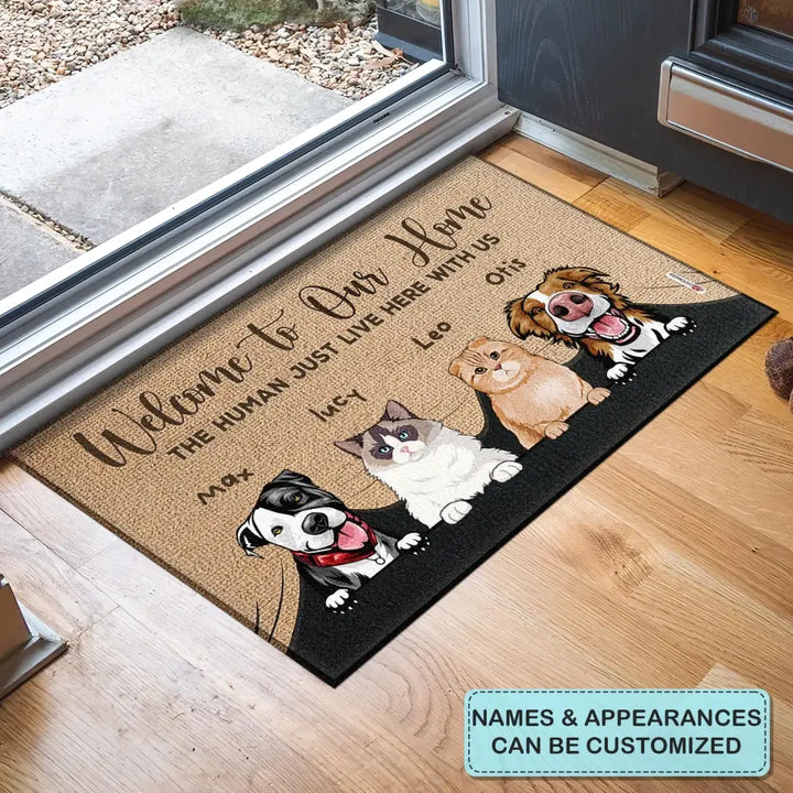 Personalized Custom Doormat - Gift For Pet Lover - Welcome To Our Home