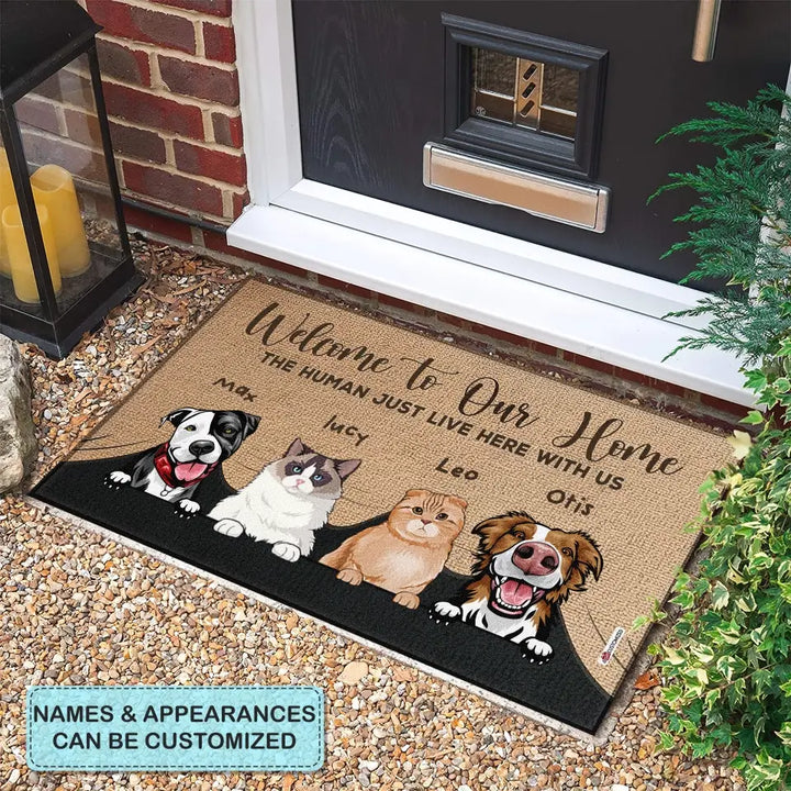 Personalized Custom Doormat - Gift For Pet Lover - Welcome To Our Home