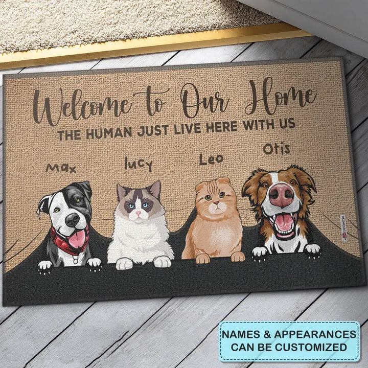 Personalized Custom Doormat - Gift For Pet Lover - Welcome To Our Home