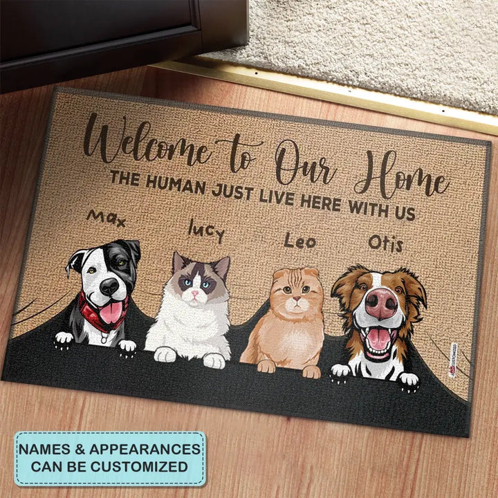Personalized Custom Doormat - Gift For Pet Lover - Welcome To Our Home