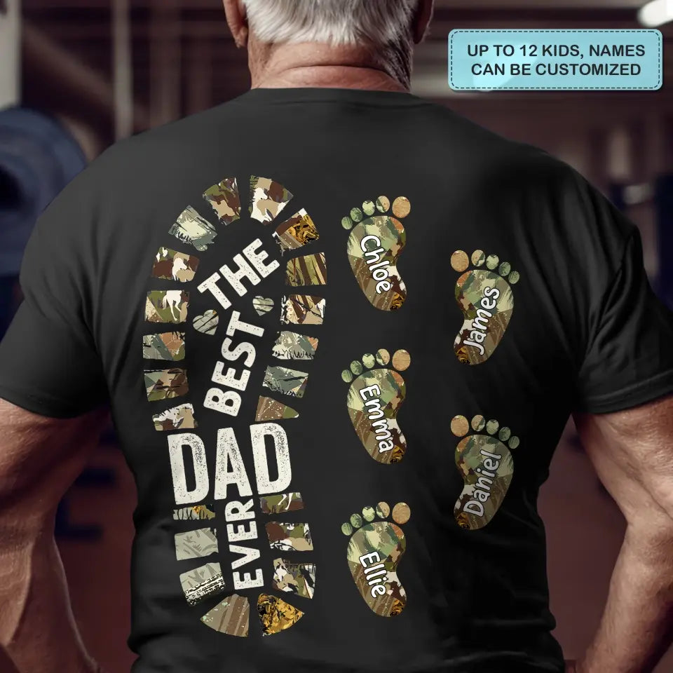 Personalized Custom T-shirt - Father's Day, Birthday Gift For Dad, Grandpa - The Best Papa Ever