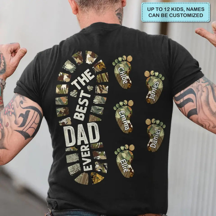 Personalized Custom T-shirt - Father's Day, Birthday Gift For Dad, Grandpa - The Best Papa Ever
