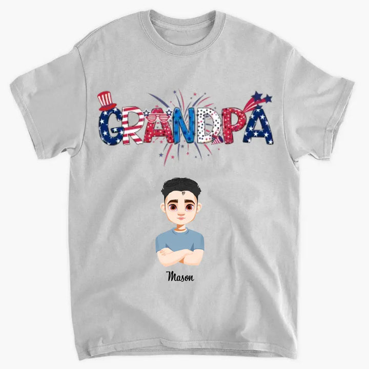 Personalized Custom T-shirt - 4th of July, Father's Day Dad - Mama Papa Mom Daddy
