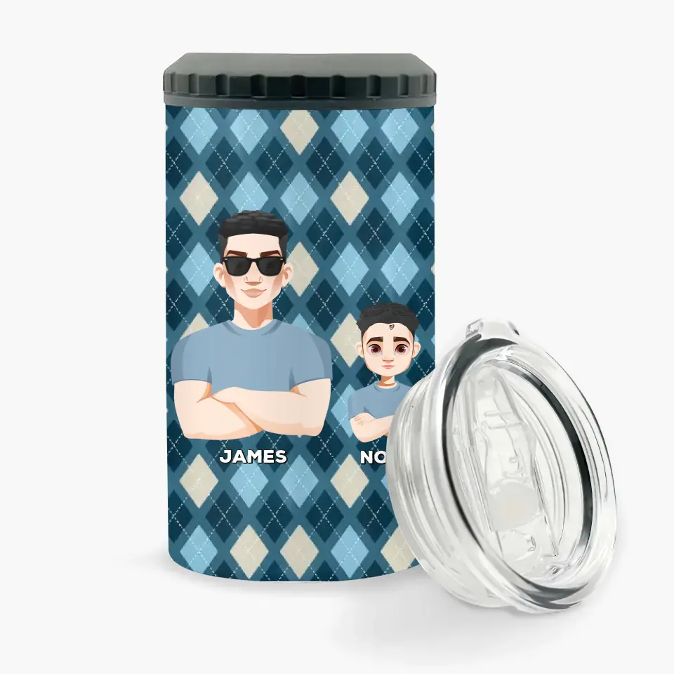 Personalized Custom Can Cooler Tumbler - Father's Day, Birthday Gift For Dad, Father - To Daddy From The Reasons You Drink V2