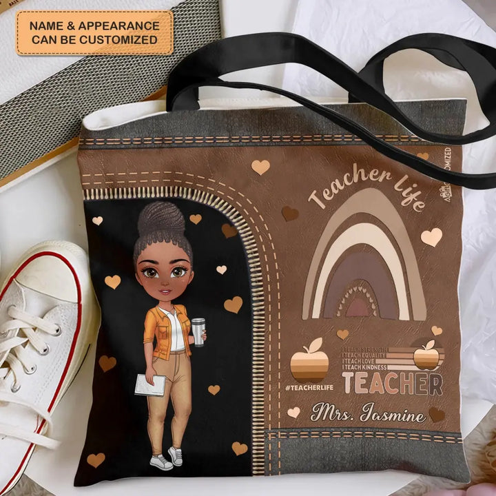 Personalized Custom Tote Bag - Birthday, Teacher's Day Gift For Teacher - Worthy Teacher