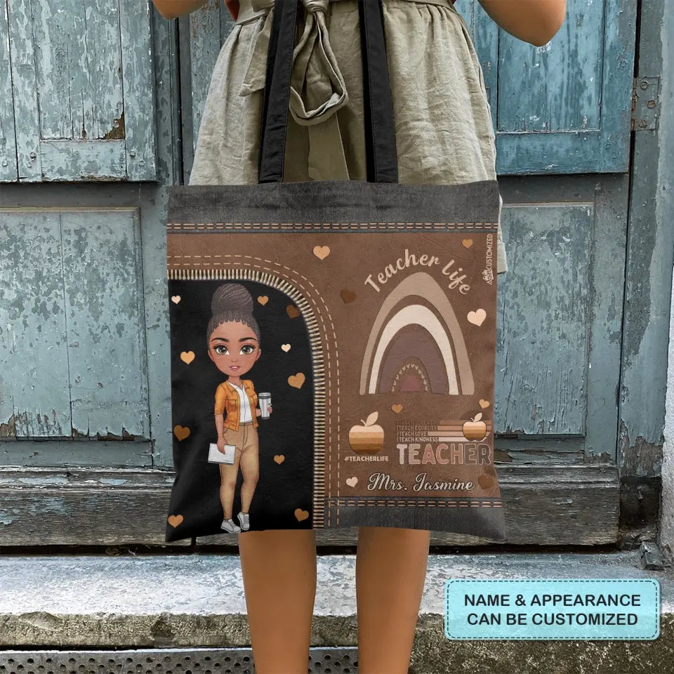 Personalized Custom Tote Bag - Birthday, Teacher's Day Gift For Teacher - Worthy Teacher