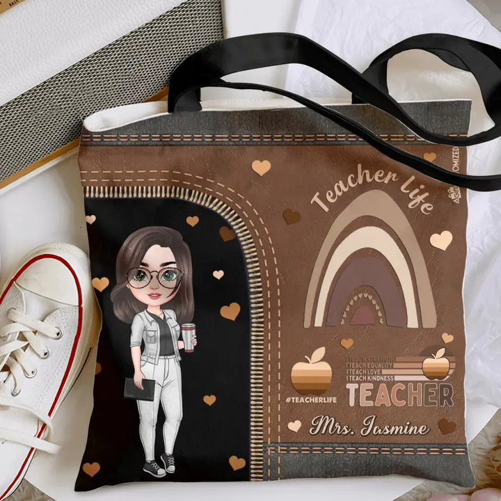 Personalized Custom Tote Bag - Birthday, Teacher's Day Gift For Teacher - Worthy Teacher