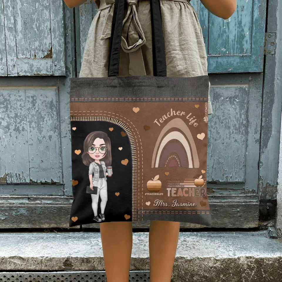Personalized Custom Tote Bag - Birthday, Teacher's Day Gift For Teacher - Worthy Teacher