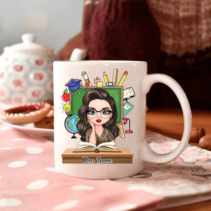 Personalized Custom White Mug - Teacher's Day, Birthday Gift For Teacher - Hi Its Me Im The Teacher