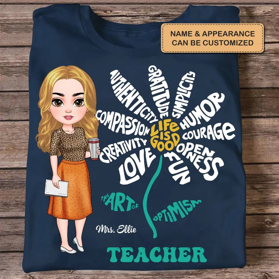 Personalized Custom T-shirt - Teacher's Day, Birthday Gift For Teacher - Life Is Good