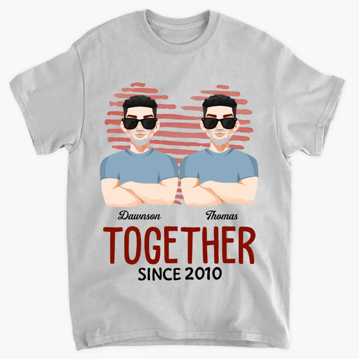 Personalized Custom T-shirt - Gift For Couple - Together Since