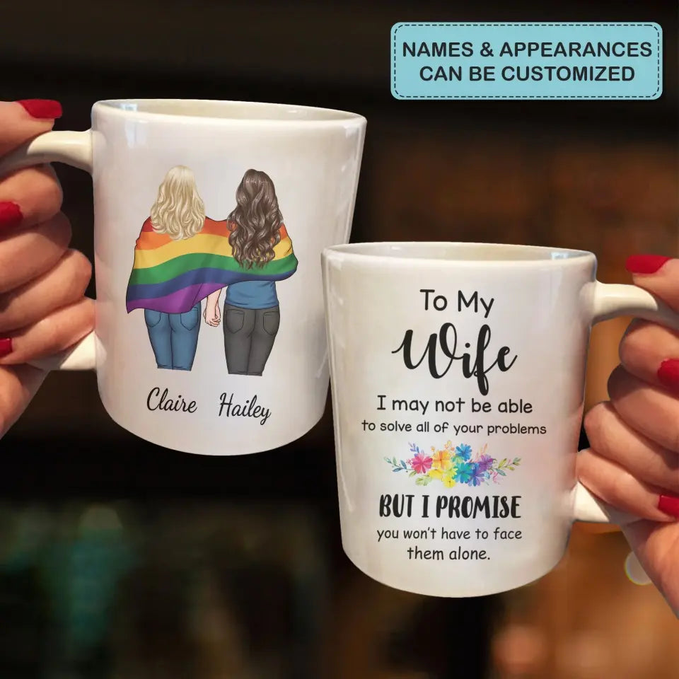 Personalized Custom White Mug - Pride Month, LGBT, Anniversary Gift For Couple - You Are My Person