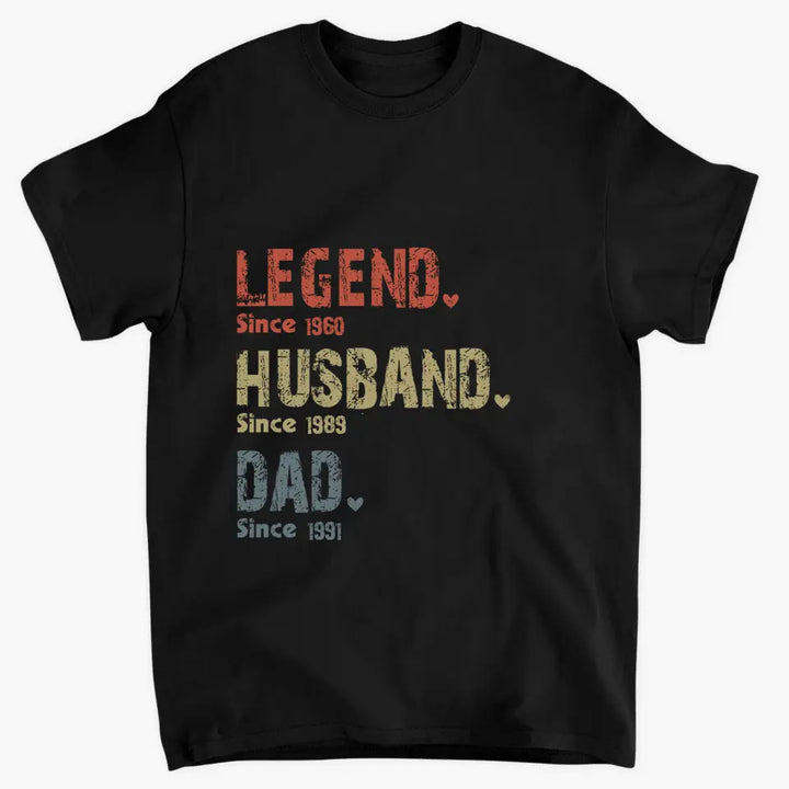 Personalized Custom T-shirt - Father's Day, Gift For Dad, Grandpa - Legend Husband Dad Papa
