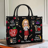 Personalized Leather Bag - Gift For Teacher - Teach Love Inspire Teacher V2