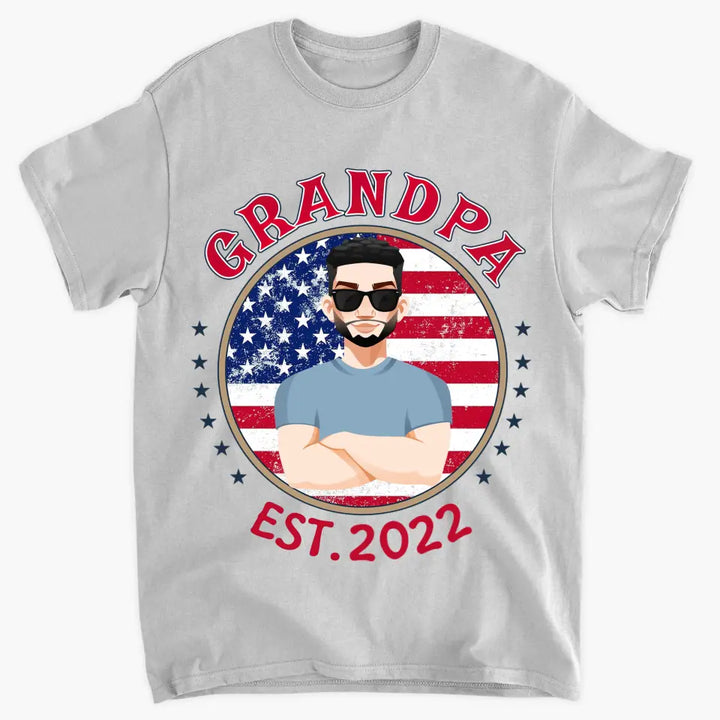 Personalized Custom T-shirt - 4th Of July, Father's Day, Birthday Gift For Dad, Grandpa - Cool Dad Shirt