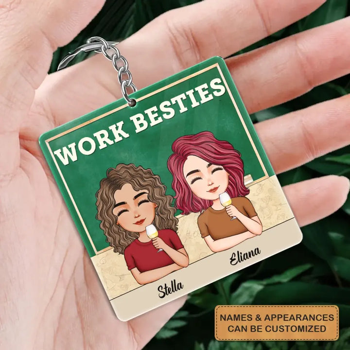 Personalized Custom Keychain - Teacher's Day, Birthday Gift For Colleagues, Besties, BFF, Teacher - You Are My Reason I Don't Punch People At Work