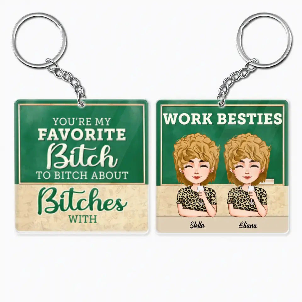 Personalized Custom Keychain - Teacher's Day, Birthday Gift For Colleagues, Besties, BFF, Teacher - You Are My Reason I Don't Punch People At Work