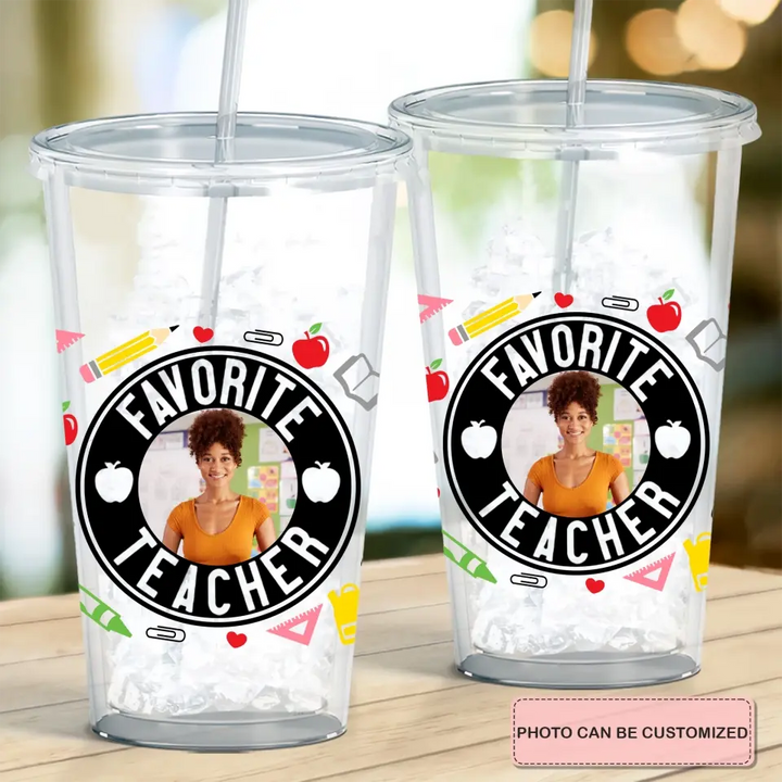 Personalized Custom Acrylic Tumbler - Teacher's Day, Birthday Gift For Teacher - Teacher Fuel