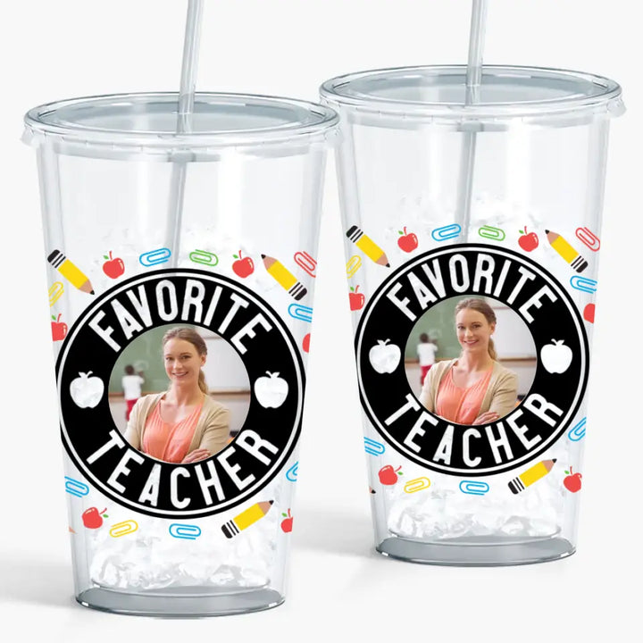 Personalized Custom Acrylic Tumbler - Teacher's Day, Birthday Gift For Teacher - Teacher Fuel