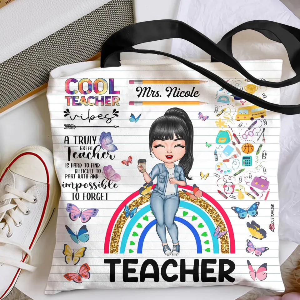 Personalized Custom Tote Bag - Birthday, Teacher's Day Gift For Teacher - Cool Teacher