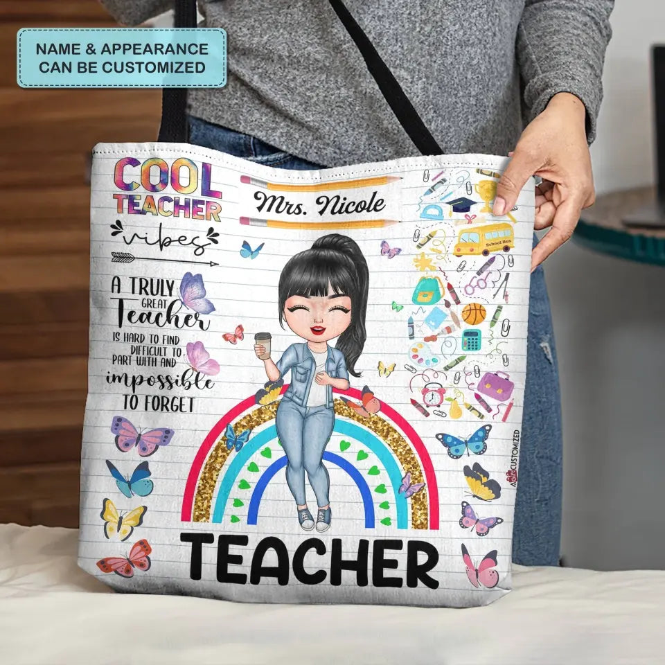Personalized Custom Tote Bag - Birthday, Teacher's Day Gift For Teacher - Cool Teacher