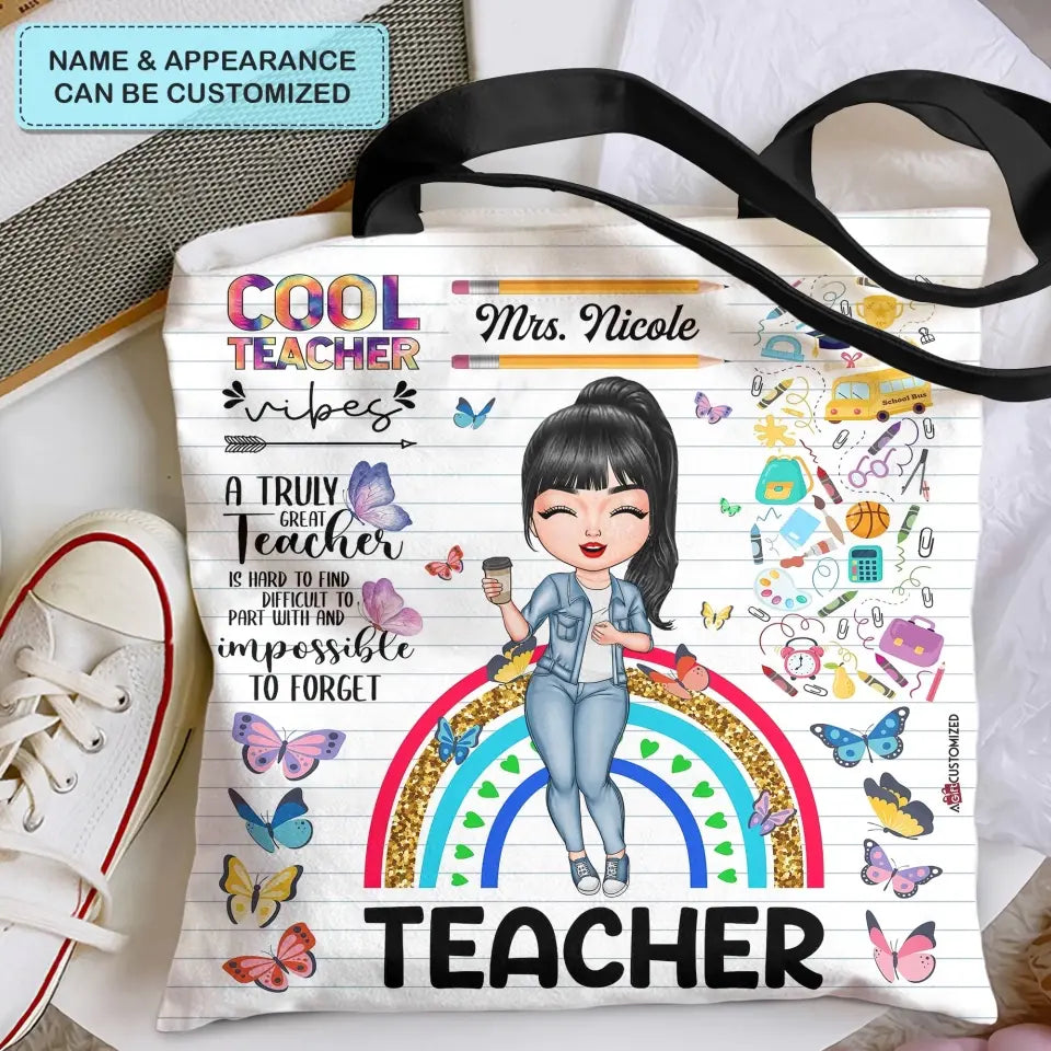 Personalized Custom Tote Bag - Birthday, Teacher's Day Gift For Teacher - Cool Teacher