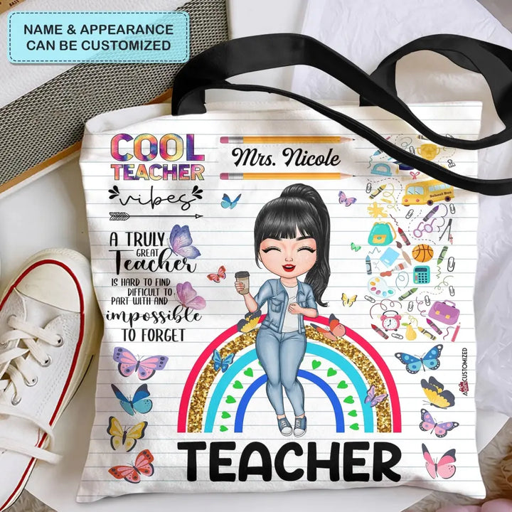 Personalized Custom Tote Bag - Birthday, Teacher's Day Gift For Teacher - Cool Teacher